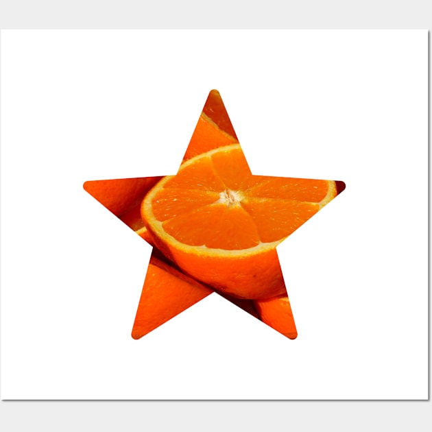 Orange Fruit Star Wall Art by NAGANIES